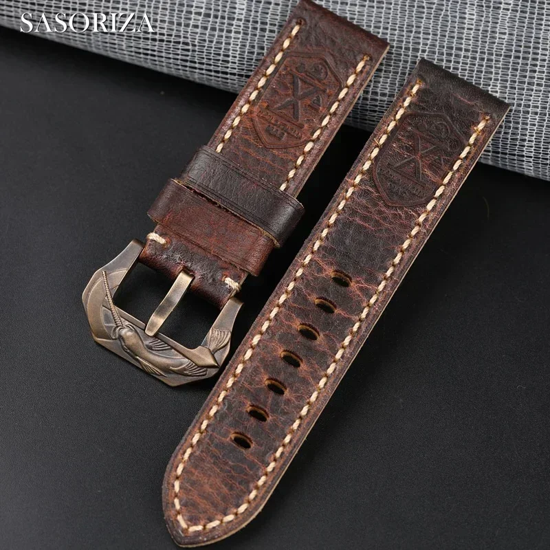 

20mm 22mm 24mm 26mm universal vintage watch band genuine leather watch strap