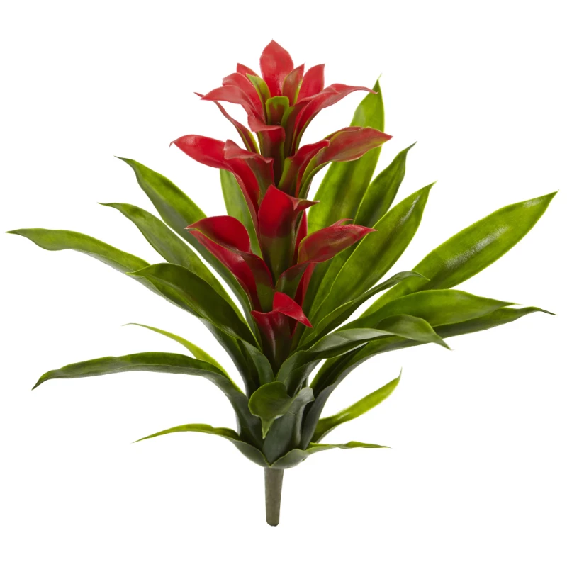 

Bromeliad Artificial Flower (Set of 4), Red