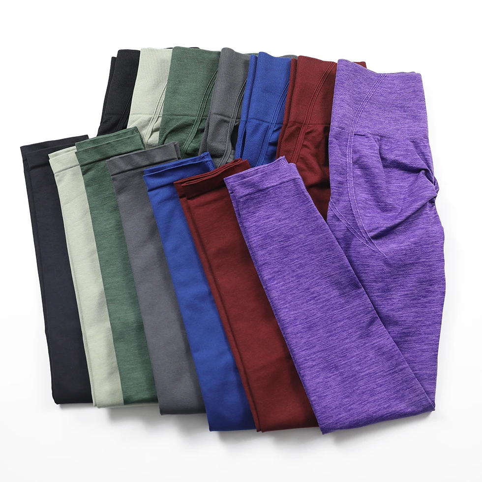 Effortless Seamless Leggings Scrunch Butt Lift Yoga Pants High Waist Gym Fitness Legging Booty Push Up Workout Training Tights