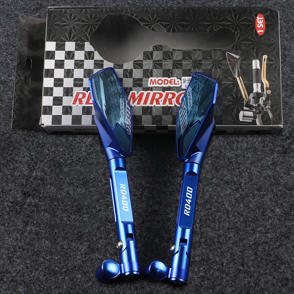 

Universal Motorcycle ALUMINUM Rearview Side Mirrors For YAMAHA RD400 RD 400 C D E F 1976 1977-1979 RD500 RD 500 1984 1985 1986