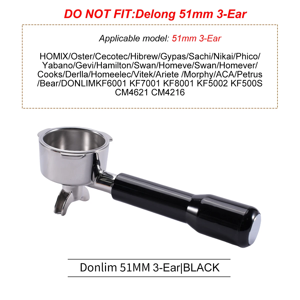 

Портафильтр из нержавеющей стали для эспрессо 51 мм