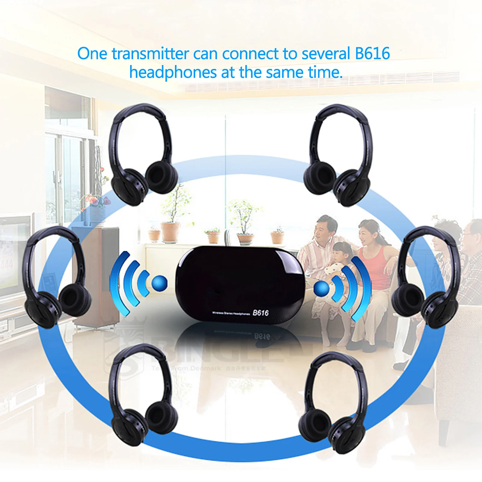 Многофункциональные Беспроводные стереонаушники B616 3 в 1 наушники-вкладыши