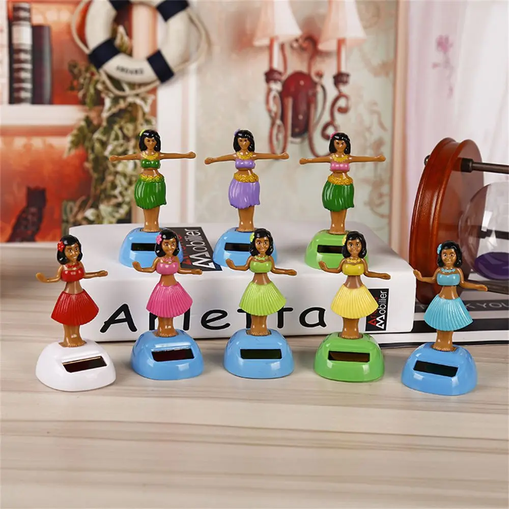 

Забавные аксессуары для стайлинга автомобиля, украшение, гавайская качающаяся девочка, Вибрирующая голова, игрушка на солнечной энергии, т...