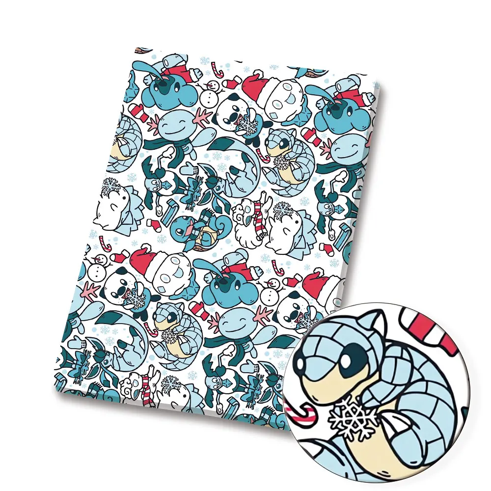 Ткань с рисунком покемона 140*50 см ручное шитье лоскутное детское платье домашний