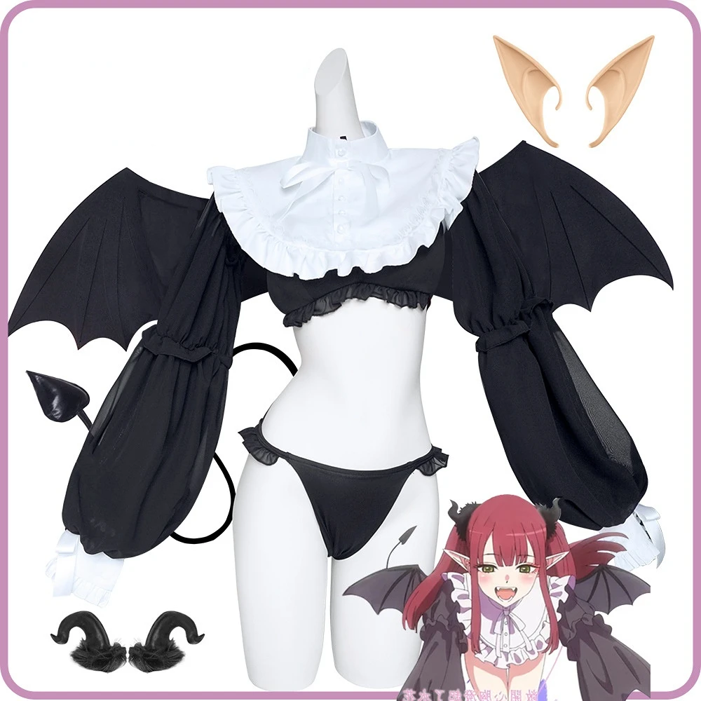

Anime My Dress-Up Darling Marin Kitagawa Little Devil Cute Sexy Cosplay Costume Halloween Costumes for Women