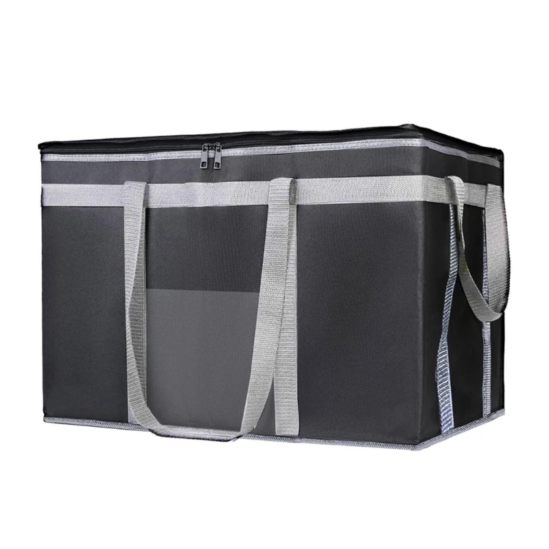 

Insulated Delivery Bag Delivery Bags for Hot and cold Commercial Large Capacity Reusable Warming Bag Black Red L9BE