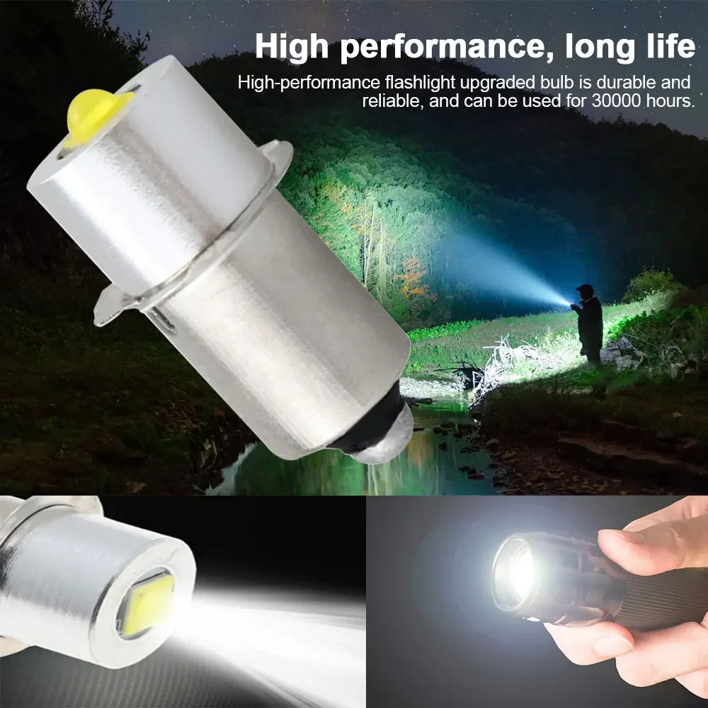 Фото 5 Вт Светодиодный Фонарик P13.5s E10 Ba9s Base Solarstorm Maglite 6500k Белый Теплый Белый Свет Регулируемый Фокус Перезаряжа... №2