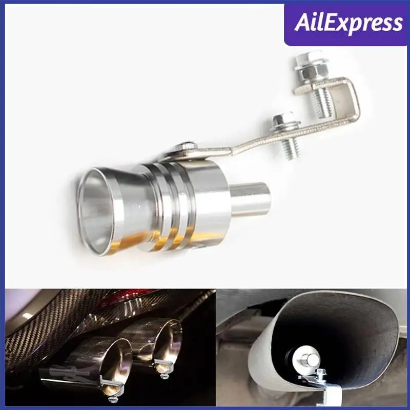 

18mm Car Turbo Sound Whistle Vehicle Refit Device Exhaust Pipe Turbo Motorcycle Muffler Auto Sound Simulator Car Accessories