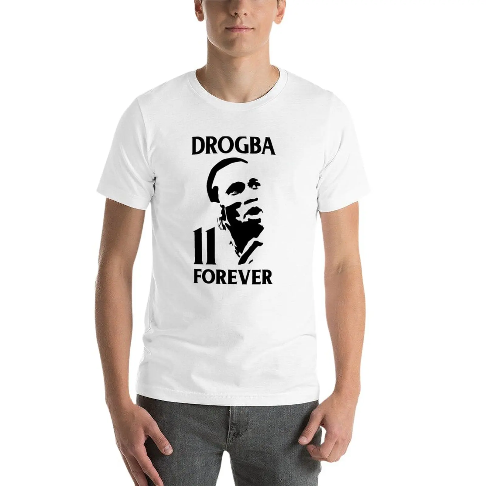 Новинка футболка Drogba Forever Fan Art графическая милая одежда индивидуальные футболки