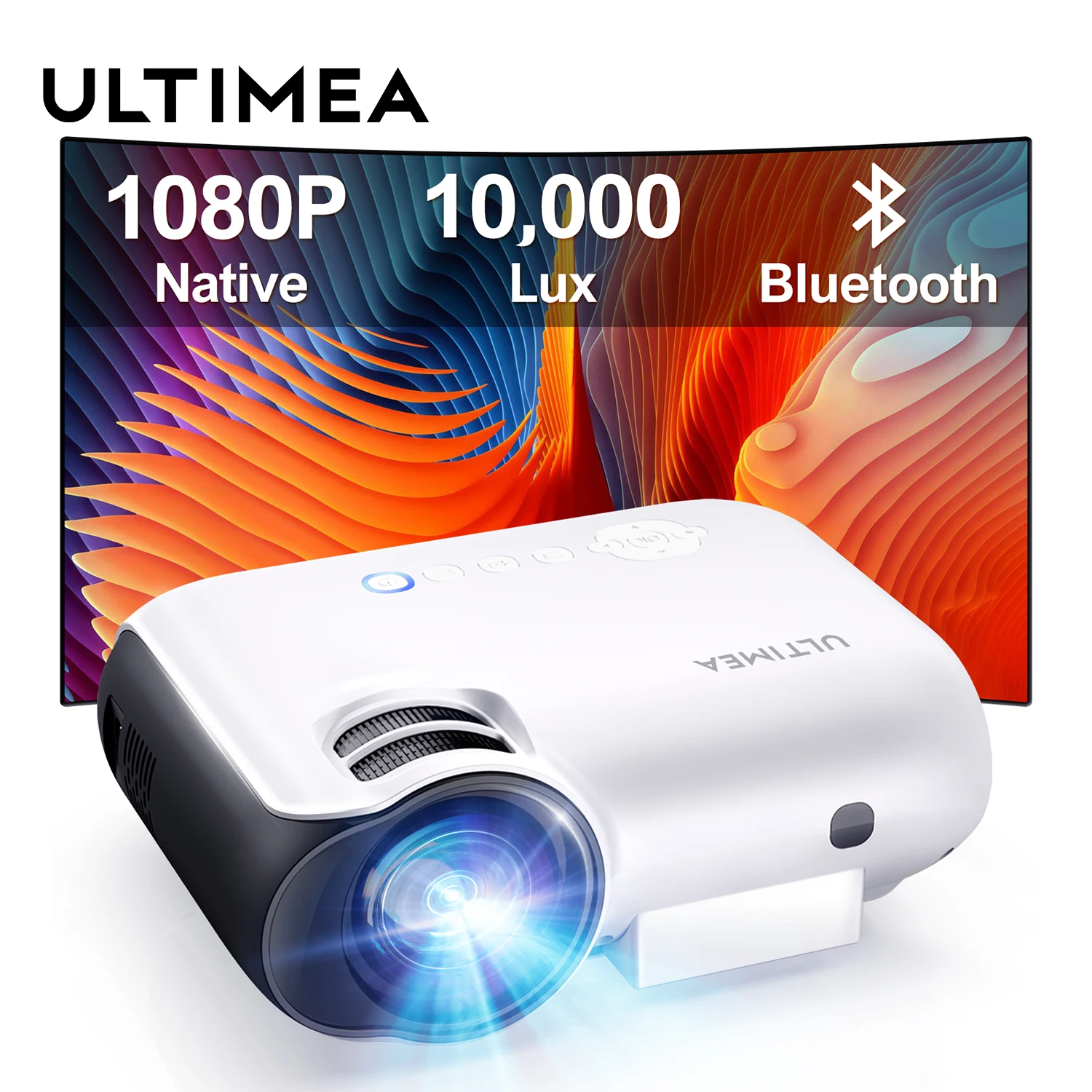 

Светодиодный проектор BOMAKER, Android, Wi-Fi, Full HD, поддержка 1080P, 300 дюйма, большой экран, проектор для домашнего кинотеатра, видеопроектор с кронштей...