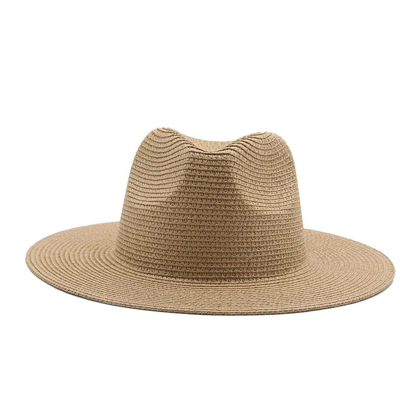 10pc Straw Panama Beach Hat for Women Men Shade hat Summer Small Brim Hats Woman Sun Protection Cap Girl Caps Man Sunhat Sunhats