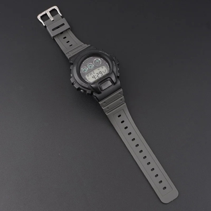 Фото Ремешок из силиконовой смолы 16 мм для Casio G-Shock DW-6900 5600E GW-M5610 GA-2100 GD110 GLS8900, мужской и женский спортивный ремень на запястье №4