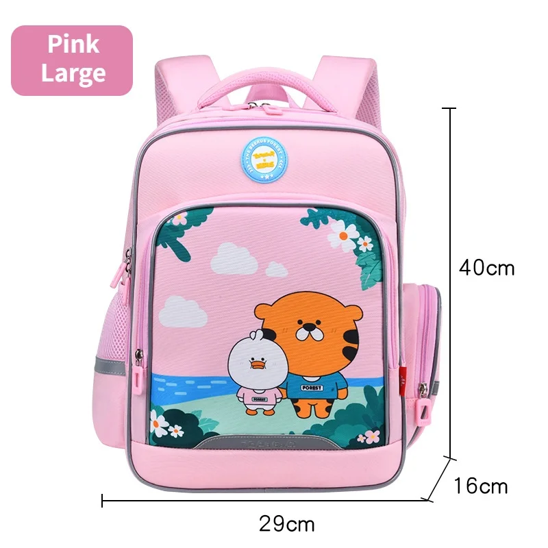 Grade 1-6 Children Cartoon Animal Large Capacity Backpacks for Students New Girls Boys Waterproof Fashion Lovely School Bags Hot