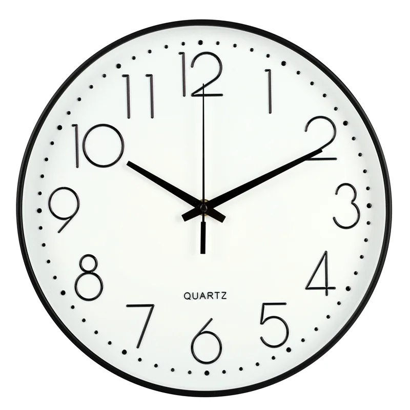 

Creative Wall Clock Plastic 12inch 30cm Stereo Resin Wall Clock Mute Living Room Decorations Bedroom Office Wall Decoration
