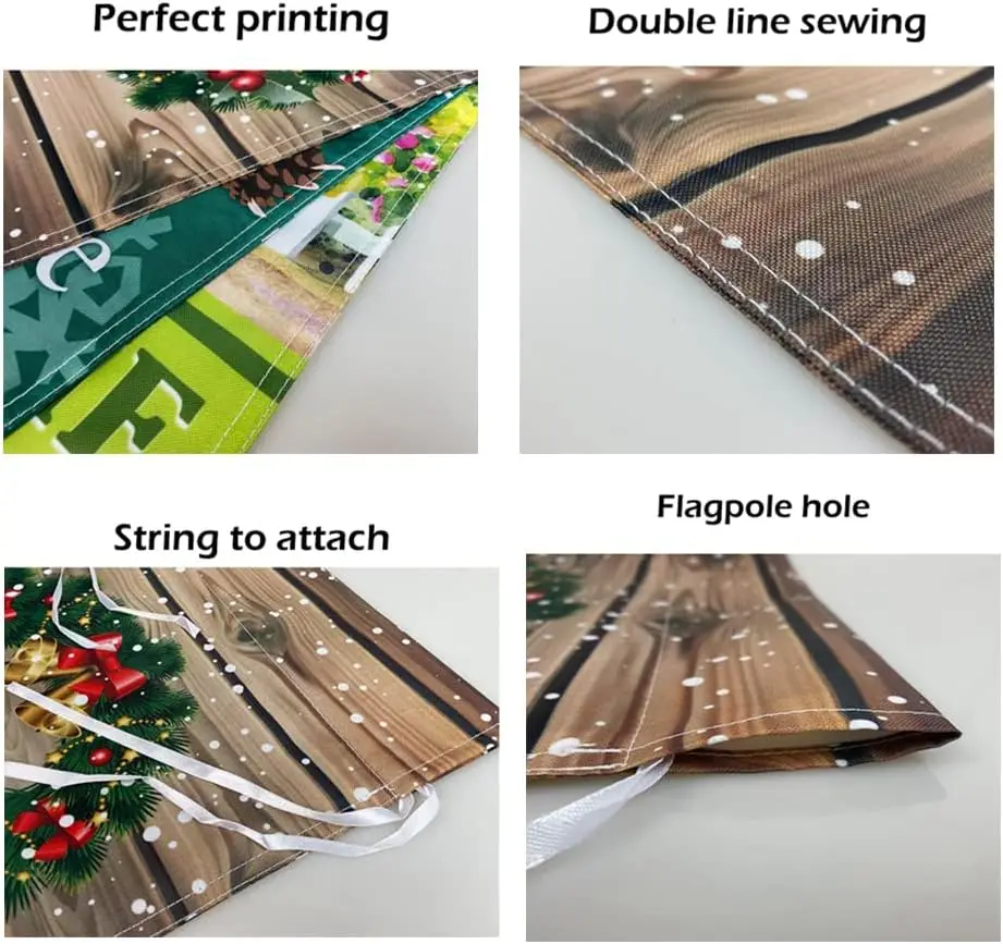 Let It Snow Dog Прапор Сада Сенбернара Черно-Белый Буффало Плед Серый Снежинка