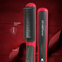 multifunctional hair straightener comb anti scald hair straightening brush comb fast heating hair straightener
