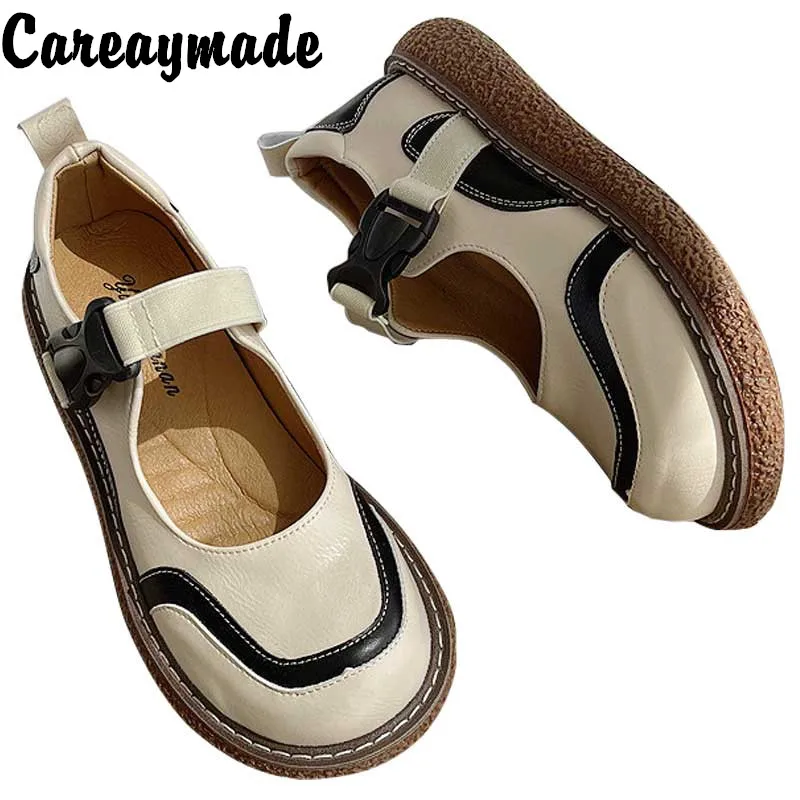 

Careaymade-Summer thick soled Roman sandals women's muffin single shoes women's shoes round head shallow mouth fairy women shoes