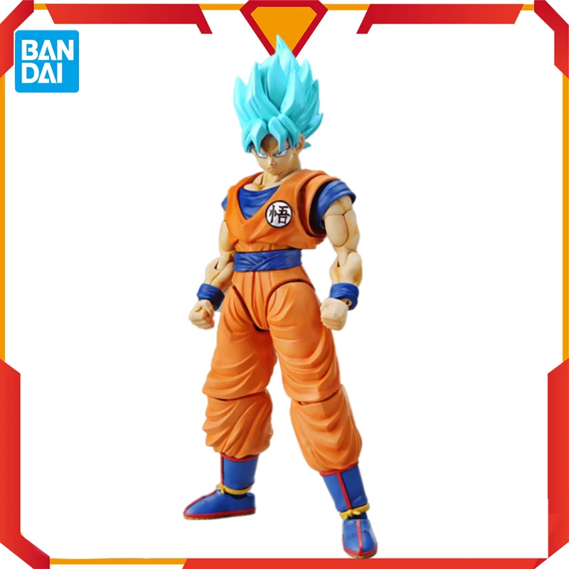 Bandai Figure Rise Anime Dragon Ball Super Super Saiyan God Blue Hair Son Goku Assembled Model Toy Birthday Gift
