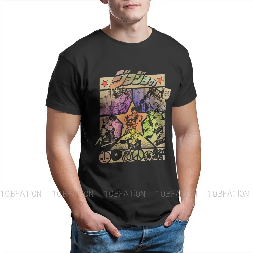 

Page Man's TShirt Jojo Bizarre Adventure Jonathan Joestar Manga O Neck Short Sleeve 100% Cotton T Shirt Birthday Gifts