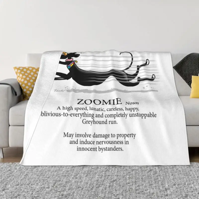 

Dog Art Blankets Warm Flannel Whippet Sihthound Dog Throw Blanket for Bedding Couch Bedspread Gustav Klimt Greyhound
