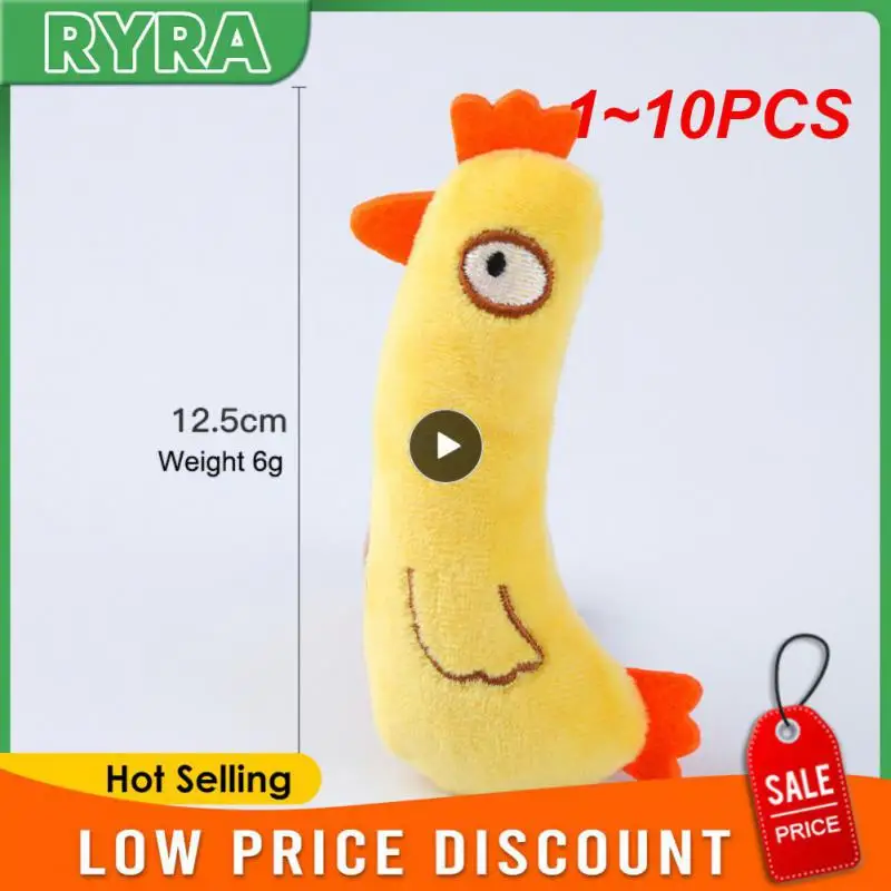 

1~10PCS Catnip Toy Cats Supplies for Cute Cat Toys Puppy Kitten Teeth Grinding Cat Plush Thumb Mouth Pet