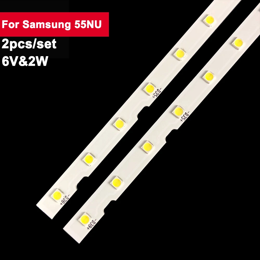 

6V 2W 540MM 2Pcs/Set TV Repair LED Backlight For Samsung 50NU JL.E500K2330-408BS-R7P-M-HF BN96-45952A UE50NU7400 UE50NU7092