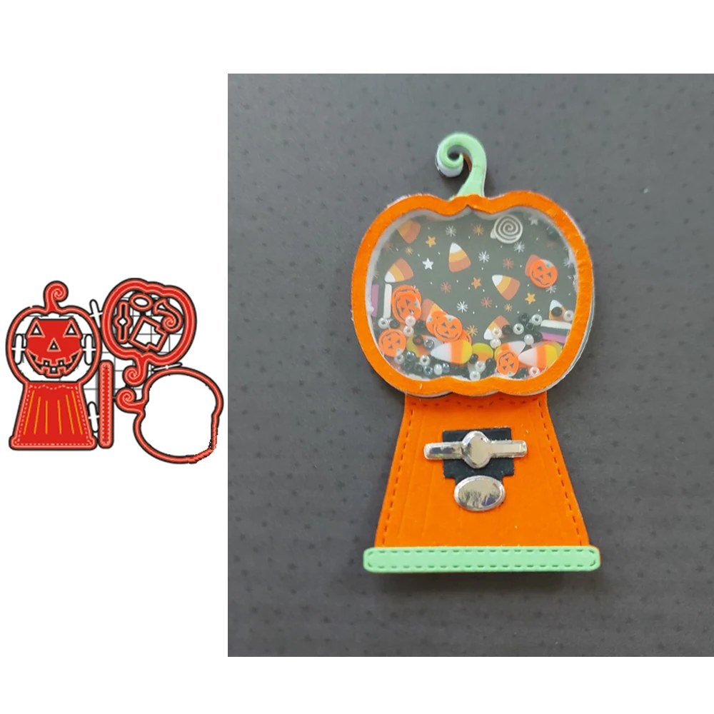 

Pumpkin Gumball Shaker Metal Cutting Dies Stencils for DIY Scrapbooking Decorative Embossing DIY Paper Cards