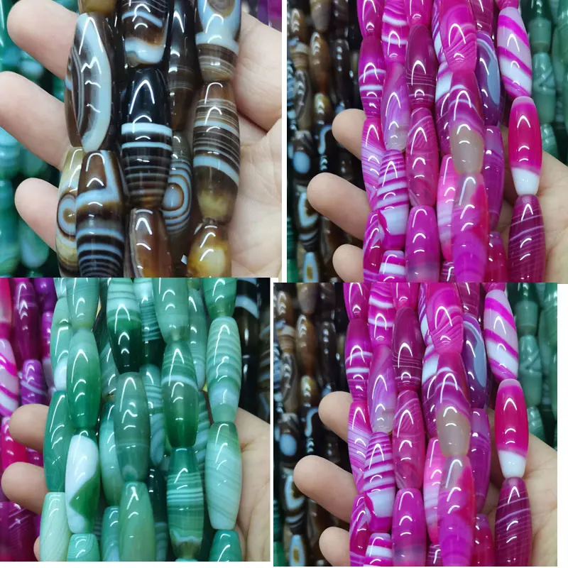 

Free shipping Women Fashion Jewelry Carnelian Rice Women Men Spacers Art Loose Beads WFH1034