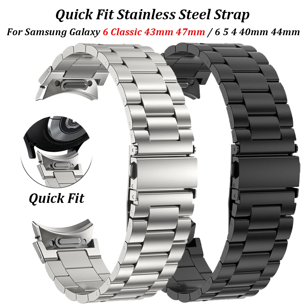 

NO GAPS Strap for Samsung Galaxy 6Classic 43mm 47mm 5pro 45mm 4classic 42 46mm Quick Fit Band for Samsung Galaxy 6 5 4 40mm 44mm
