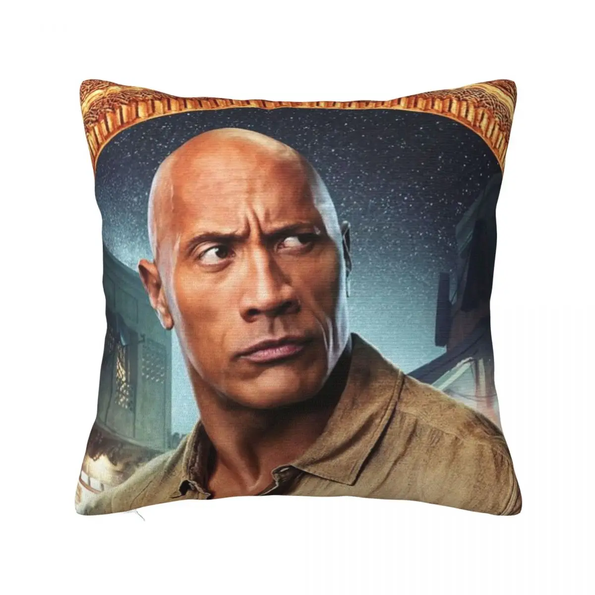 

Dwayne Johnson Pillowcase Printed Fabric Cushion Cover Decor Movie Muscle Boys Thermal Throw Pillow Case Cover Bed 45X45cm