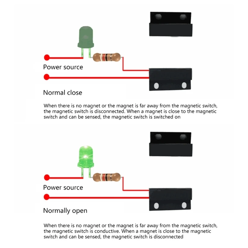 Y1UD Магнитный контактный датчик охранной сигнализации для проводов домашней