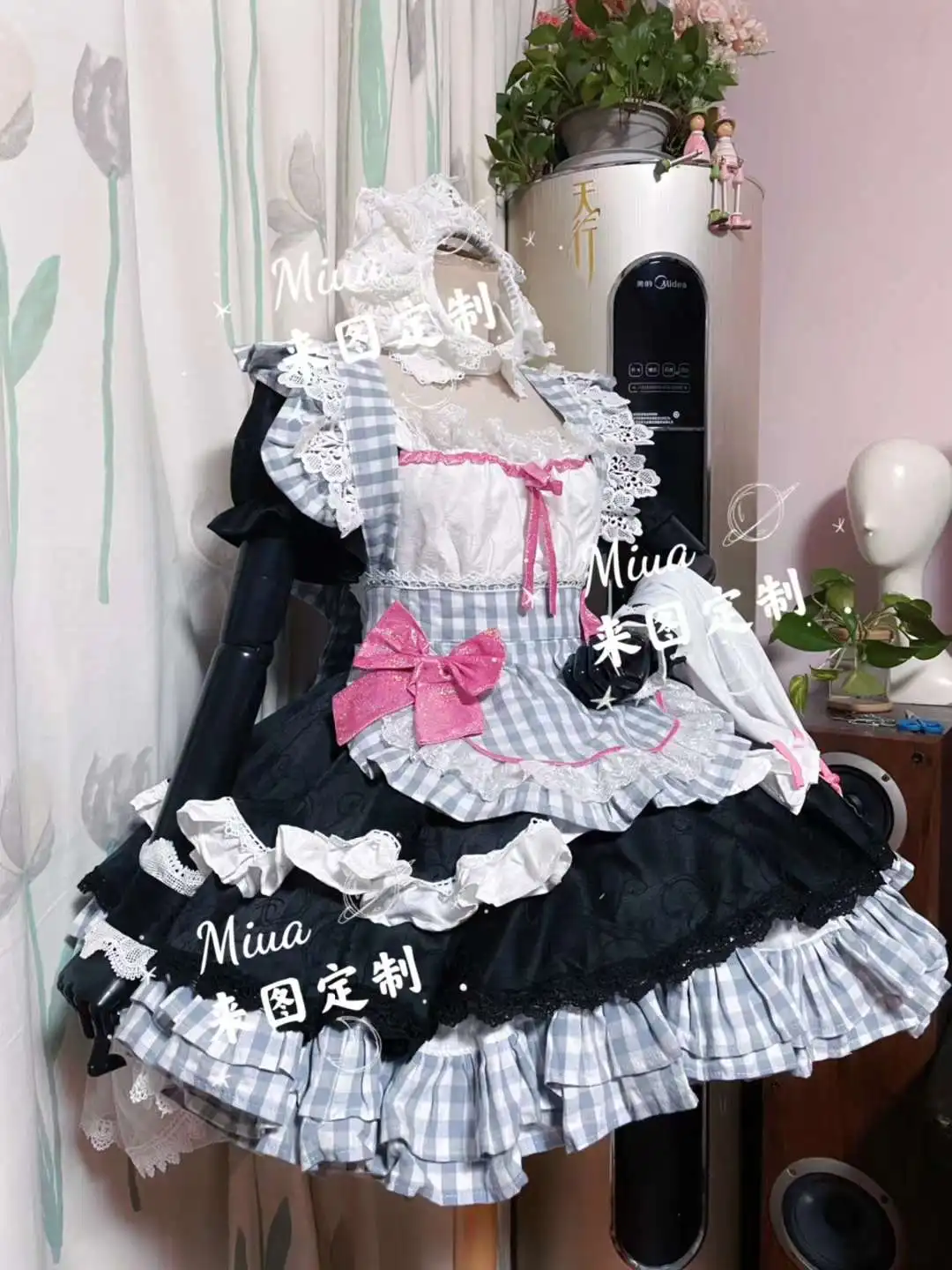 

COS-MO [Customized] Anime My Dress-Up Darling Kitagawa Marin Maid Dress Daily Uniform Cosplay Costume Halloween Carnival 2022New