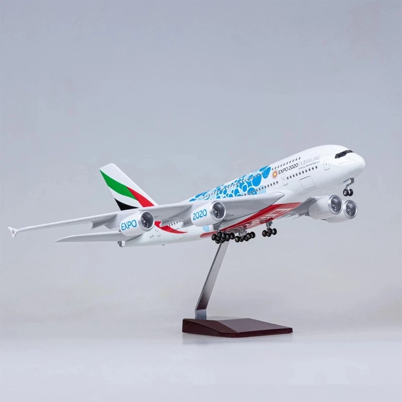 Масштаб 1:160 47 См Airbus A380 Emirates Expo 2020 Модель Самолета DUBAIAUE Airlines Литье Сувенирный