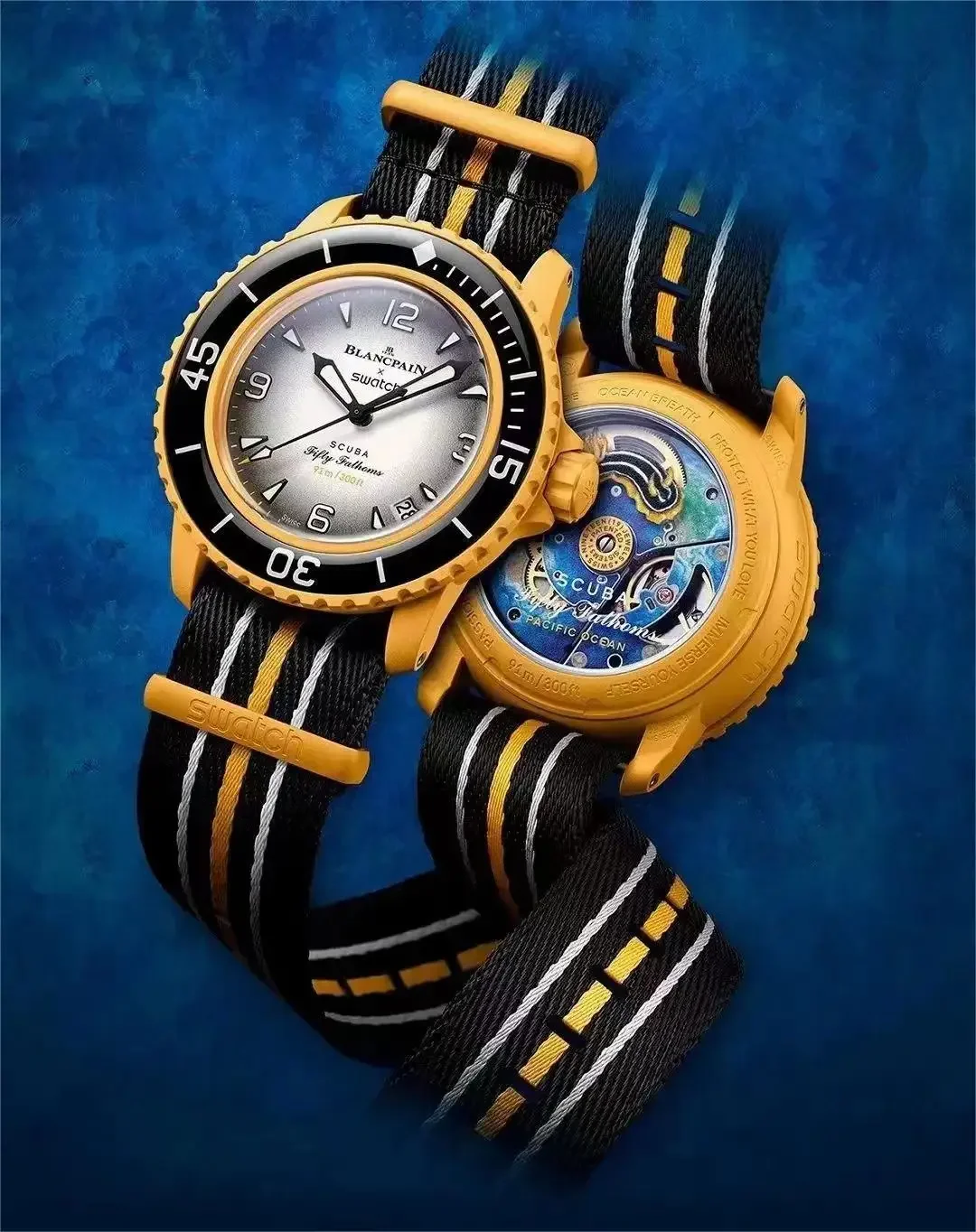 

Высококачественные мужские кварцевые часы Blancpain серии Arctic Pacific Ocean Swatch Lmitate Автоматические наручные часы для мужчин Co