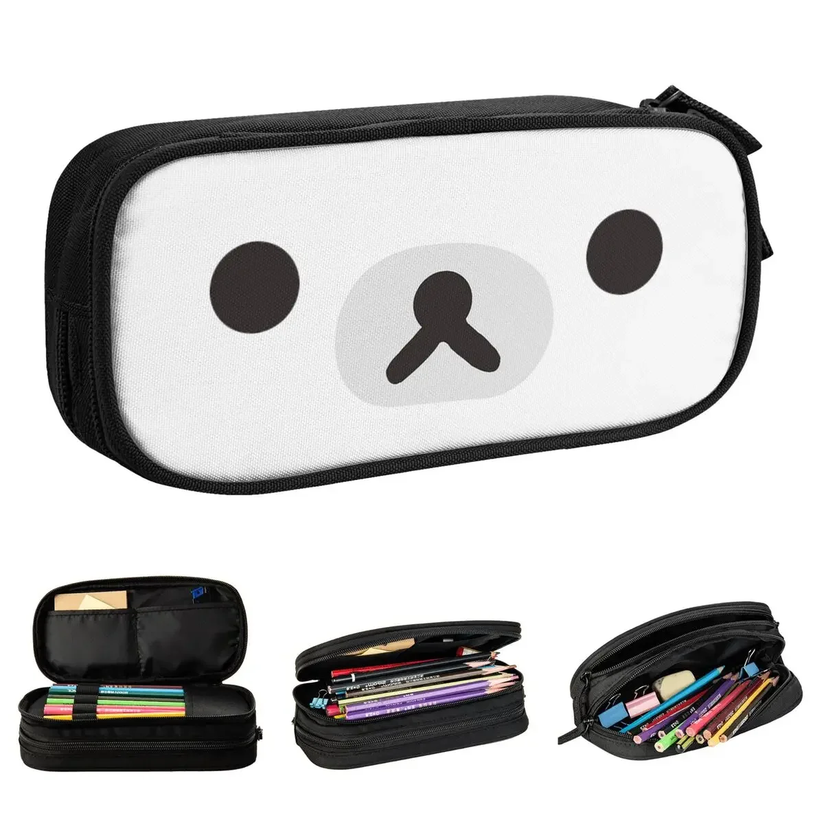 Косметичка Rilakkuma в виде медведя держатель для ручек вместительная сумка