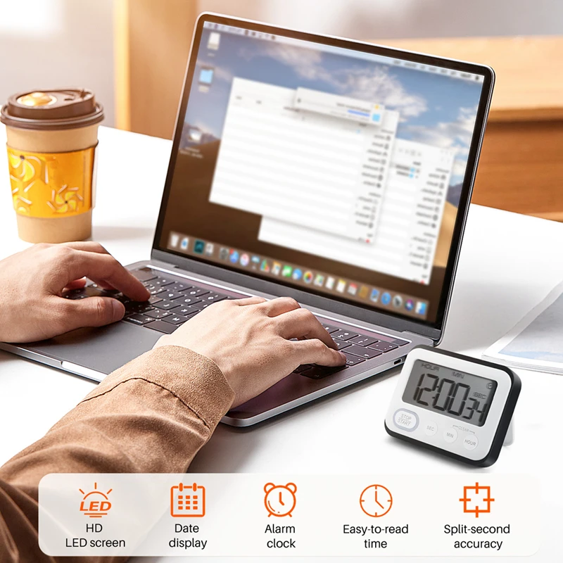 Цифровой кухонный таймер обратного отсчета: счетчик для учителей большой