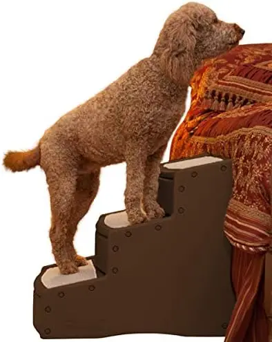 

Step III Extra Wide Pet Stairs, 3 Step for Dogs/Cats up to 200 pounds, Removable/Washable Carpet, Easy Assembly (No Tools Requir