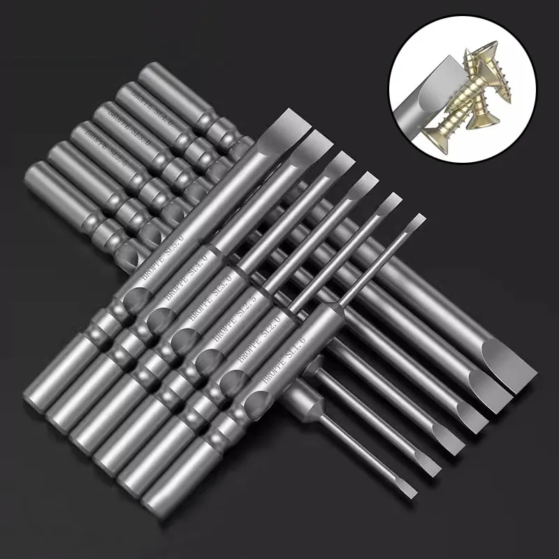 5 мм электрическая отвертка с круглым хвостовиком и шлицевой головкой бита S2