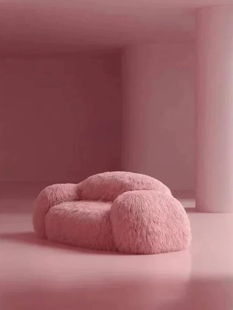 Ленивый диван татами девочка розовый плюшевый простой современный гостиная
