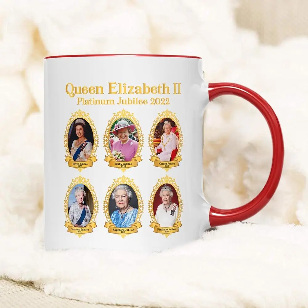 

Персонализированная керамическая сувенирная кофейная кружка 1926-2022, королева Елизавета II, кружка с памятью