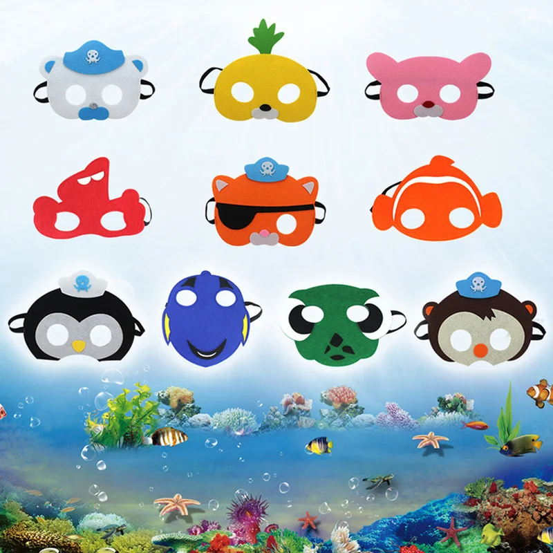 

Octonauts маска на день рождения, Хэллоуин, косплей, аниме экшн-фигурки песо шеллингтона даши, игрушки для детей, подарки для мальчиков и девочек