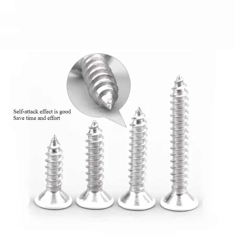 304 белая краска для выпечки из нержавеющей стали плоская головка крестообразная