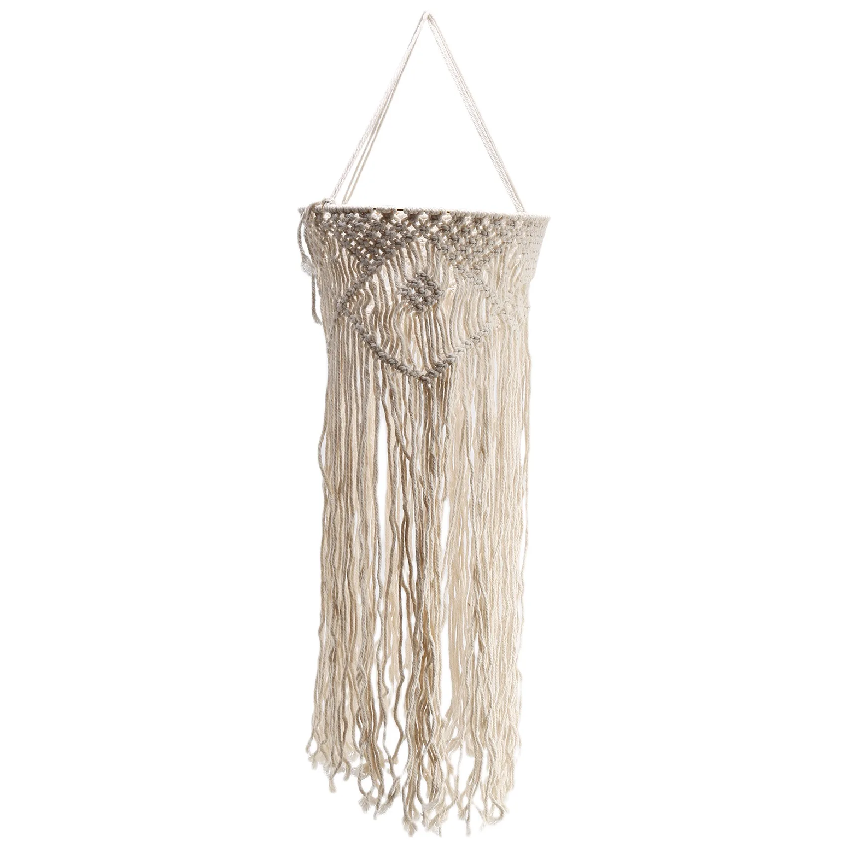 

Hand-Woven Living Room Ceiling Lamp Shade Bohemian Bedroom & Bathroom Lampshade Warm White