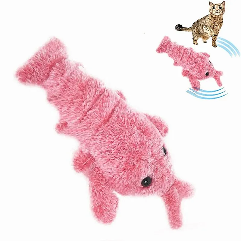 

New Pet Toys Cat Electric Simulation Lobster Cat Usb Charger Toy Chew Bite Toys Pet Supplies Cats Dog Toy Catnip Dropshipping