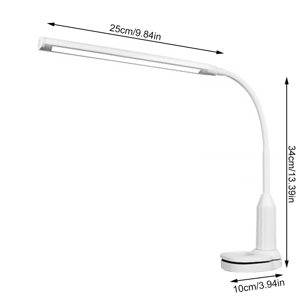 

Пристегивающаяся Настольная лампа с регулируемой яркостью для офиса, спальни, кабинета, настольная лампа с сенсорным управлением