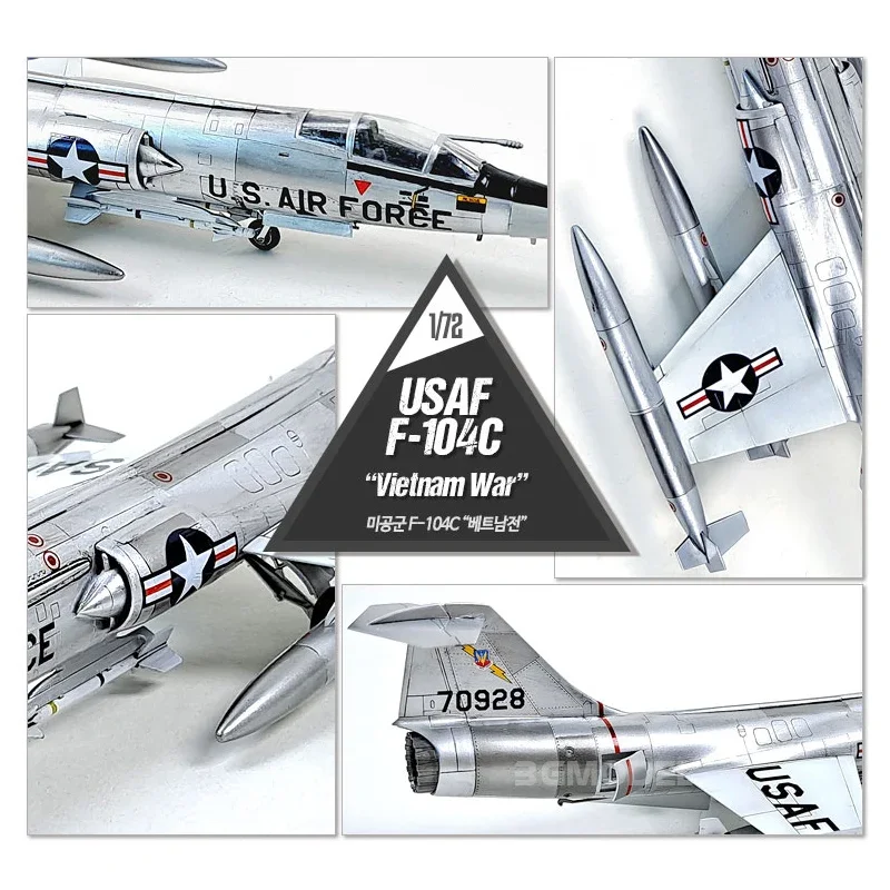 Набор пластиковых моделей самолета 12576 USAF F-104C Star Fighter Вьетнамская война 1/72