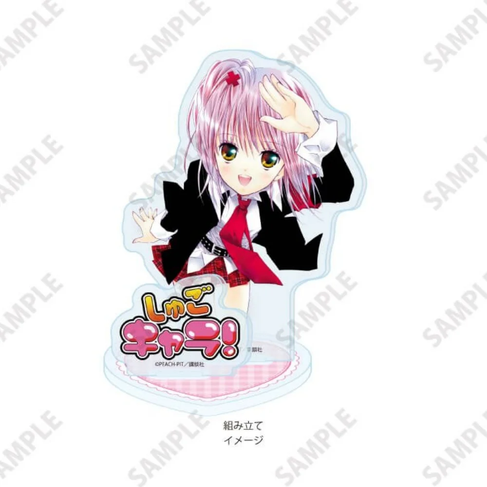 Фото Акриловая подставка 15 см с персонажами аниме Shugo Chara: Аму Хинамори, Икуто Цукиёми, настольное украшение, подарок на день рождения, брелок №2