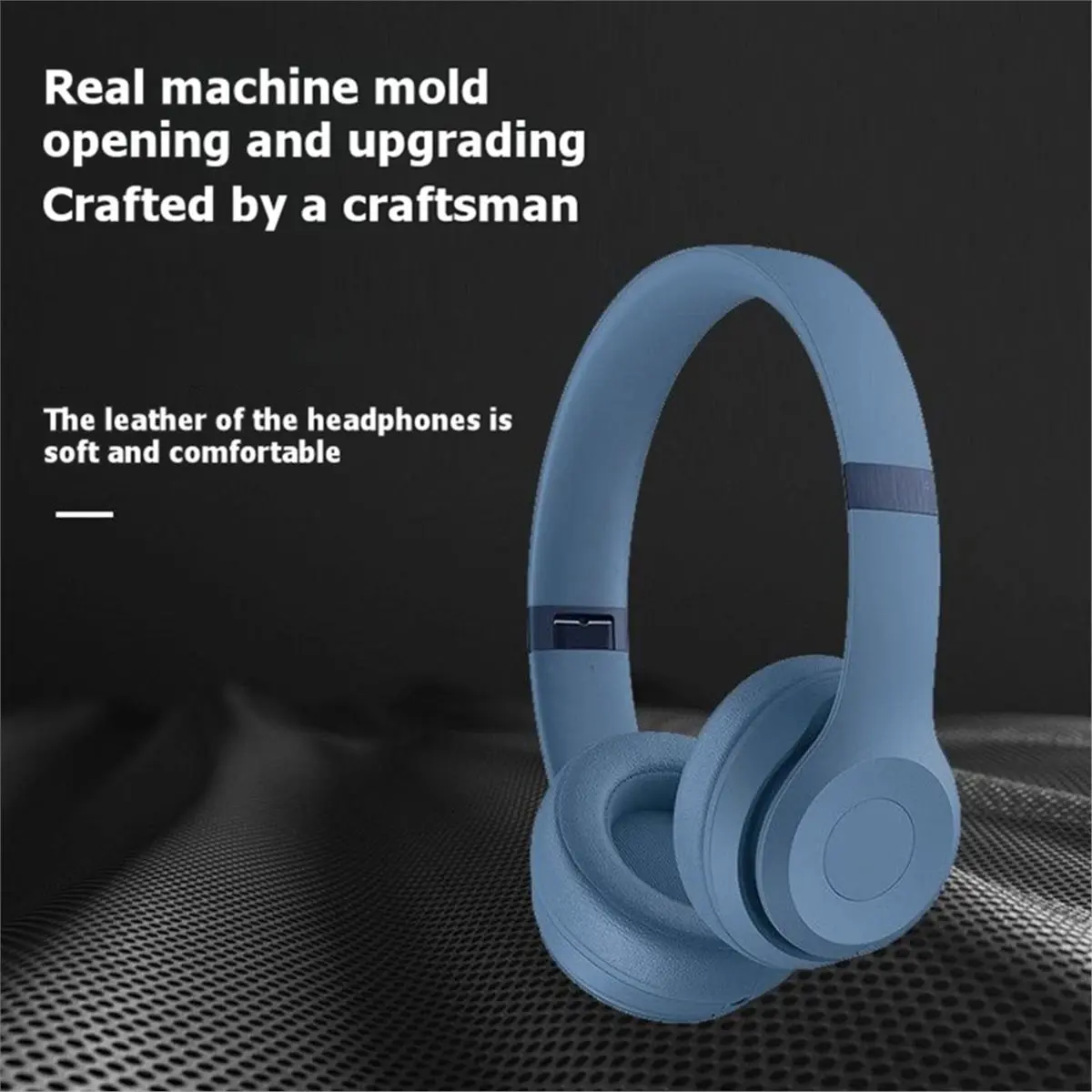 Фото обновление. Сменные амбушюры для беспроводных наушников Beats Solo4, подушечки из пены с эффектом памяти, синие №2