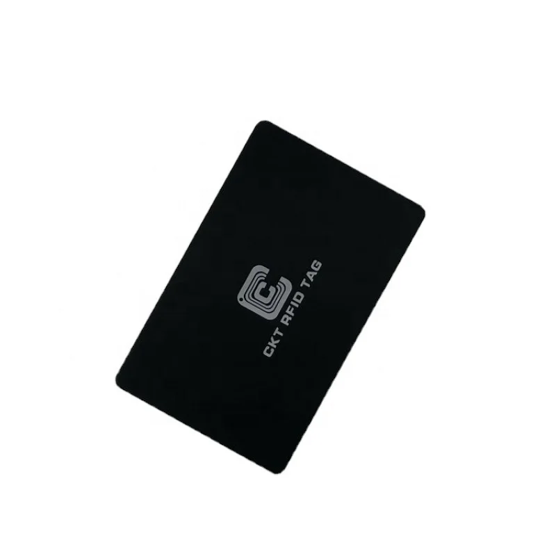 

Матовая металлическая визитная карточка с гравировкой логотипа NFC 14443A NFC