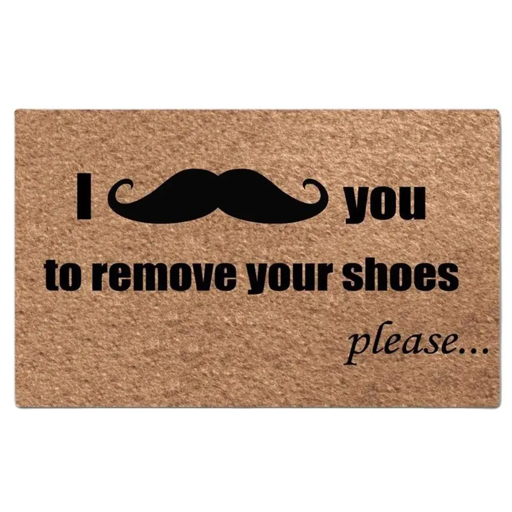 Please Quotes Indoor Outdoor Entrance  Rubber Backing Anti Floor Door Mat